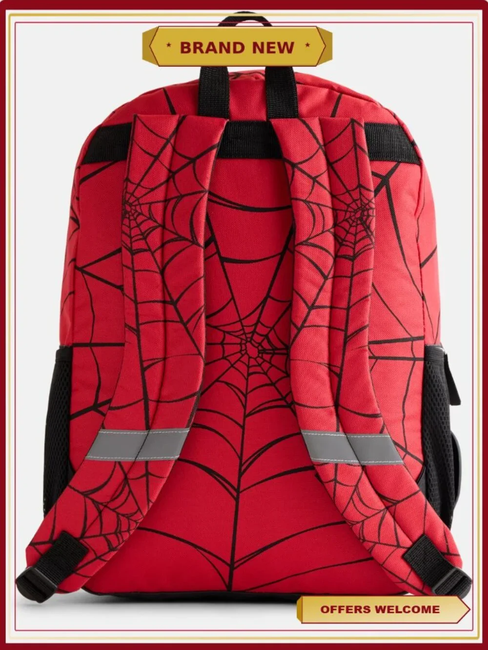 Marvel Spider-Man Boys Light Up Backpack with Motion-Activated Front Pocket